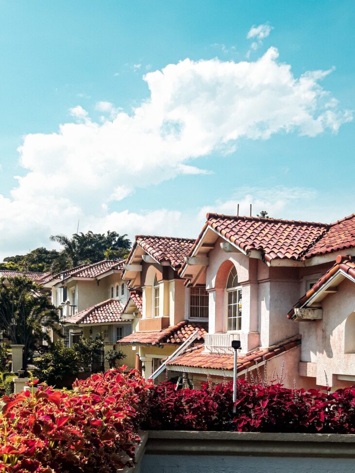 Rooftops of a rental home community