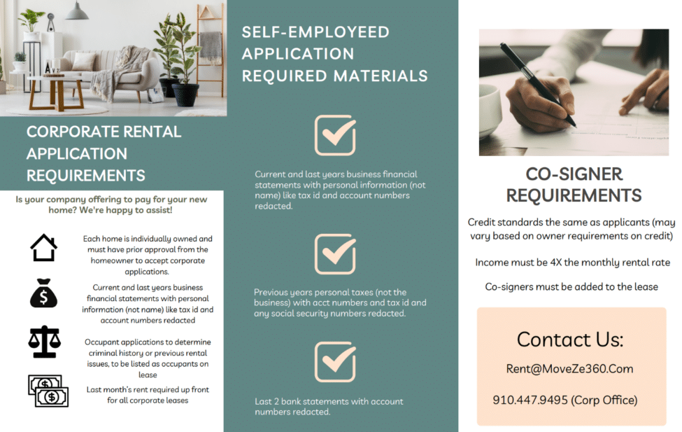 Self employed application additional needs handout