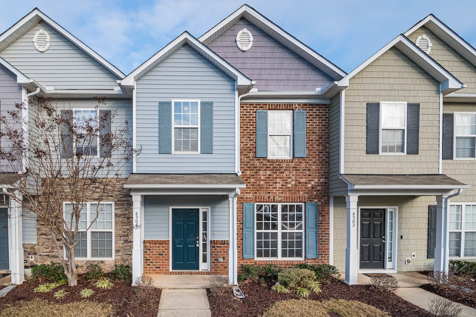 Elegant view of suburban townhouses showcasing that townhomes are the winner for most investors.