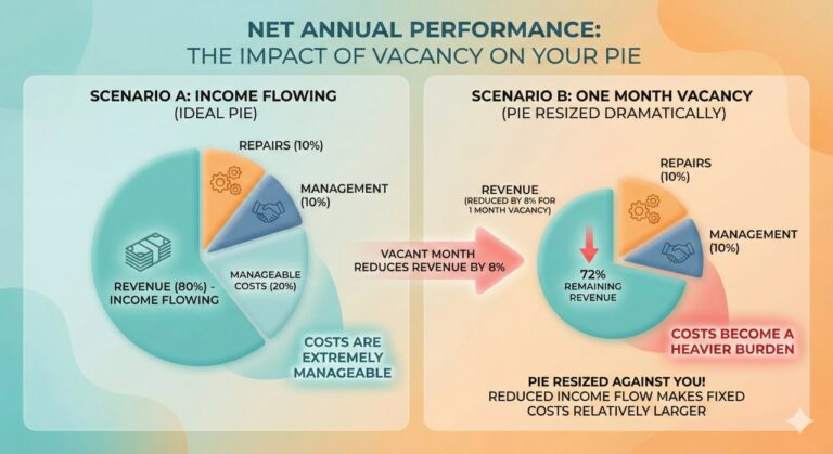 Revenue cost net income pie visualization