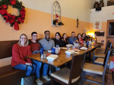 MoveZen Property Management Raleigh team at their 2023 holiday lunch